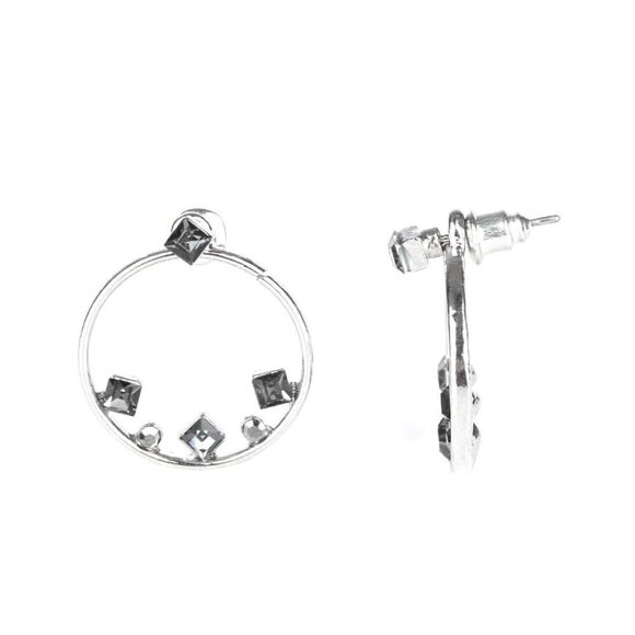 paparazzi Jewelry - TOP Notch Twinkle Silver Post Earrings